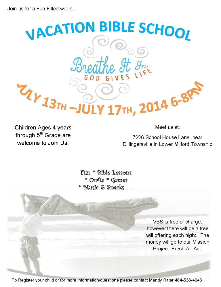 Bible School Flyer