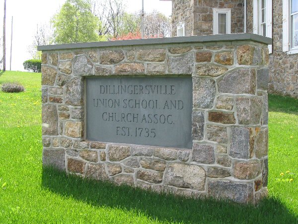 Dillingersville School Sign