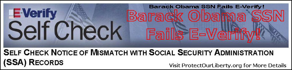Obama Fails E-Verify