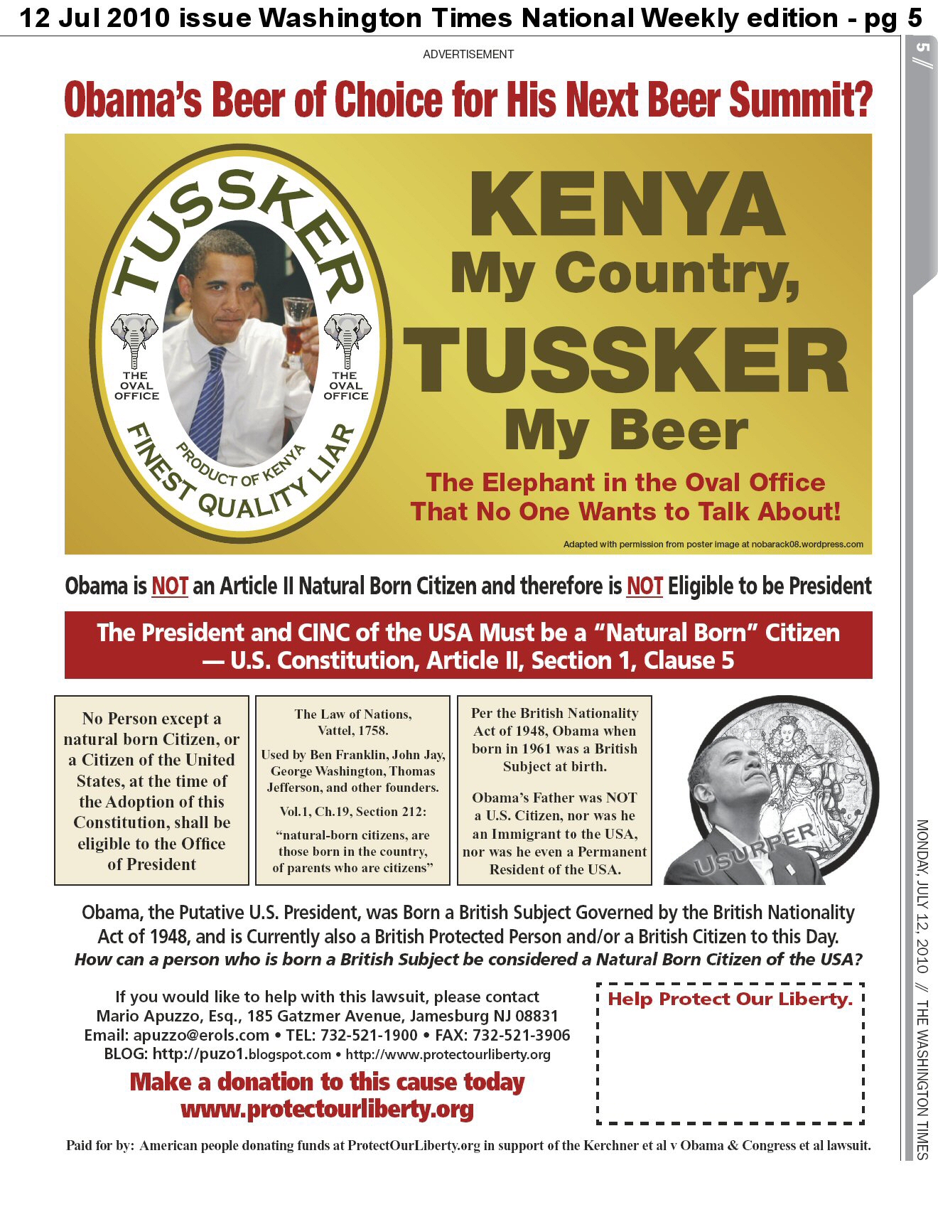 Kenya My Country, Tussker My Beer