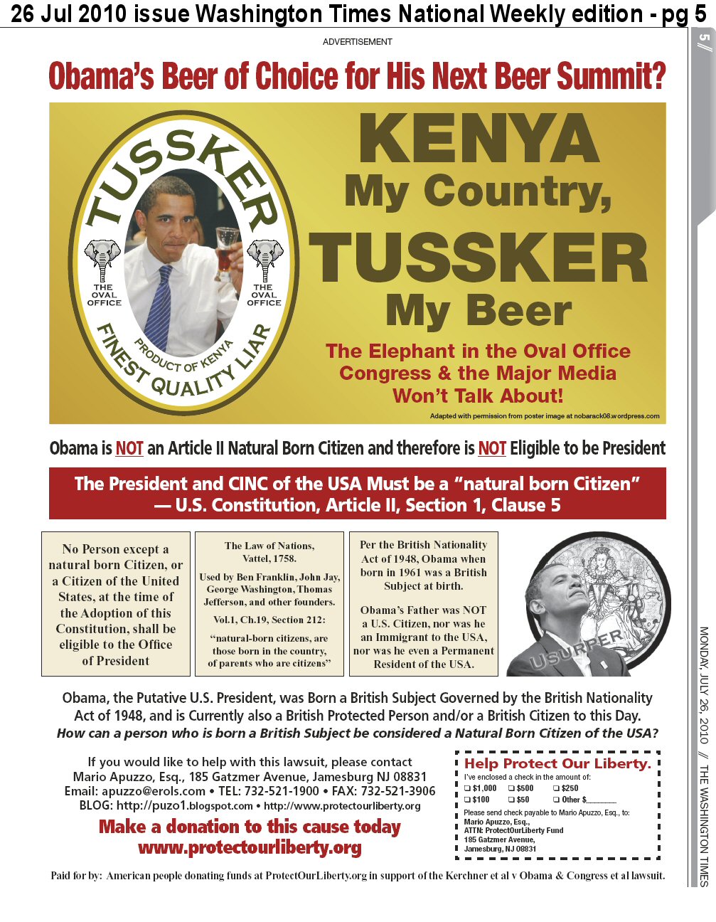 Kenya My Country, Tussker My Beer