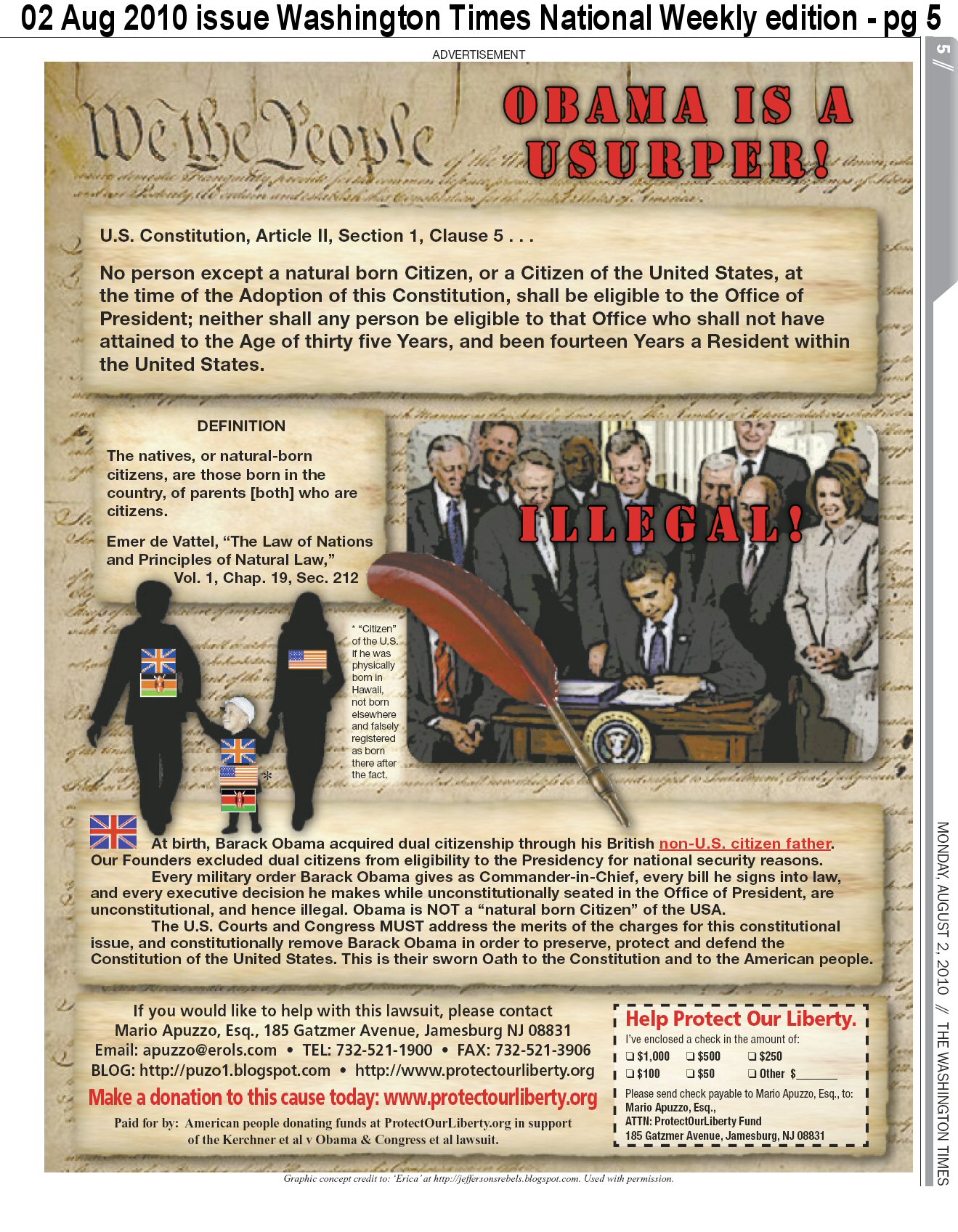 Obama is a Usurper