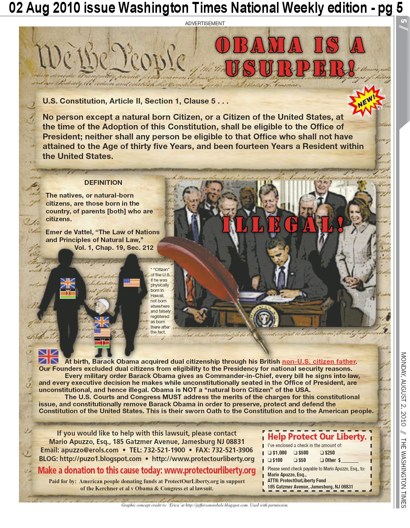 Obama an Illegal Putative President