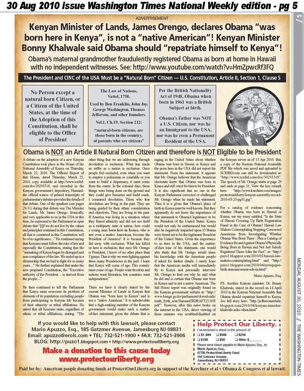 Grandma Falsified Obama Birth Reg