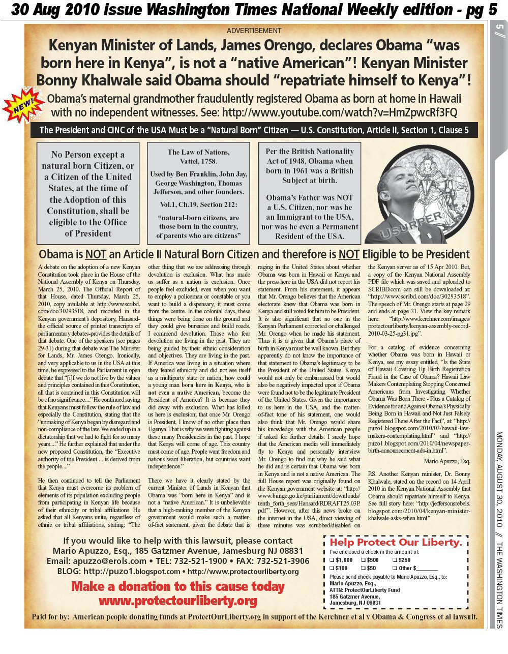 Grandma Falsified Obama Birth Reg