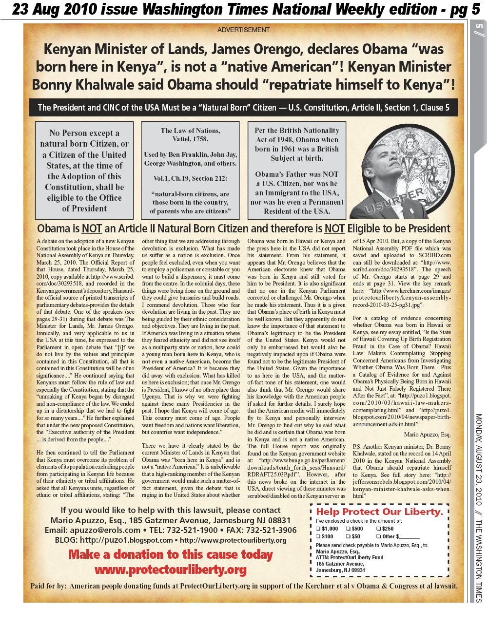 Obama Born in Kenya