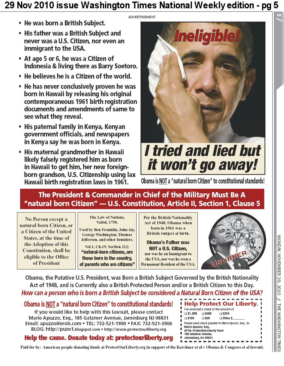 Obama Sweating Ineligible!