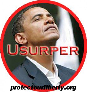 Obama Usurper Horizontal with URL