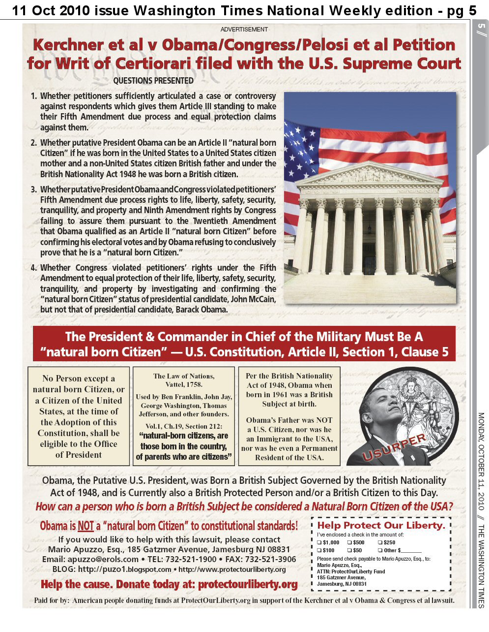 Petition Filed with Supreme Court
