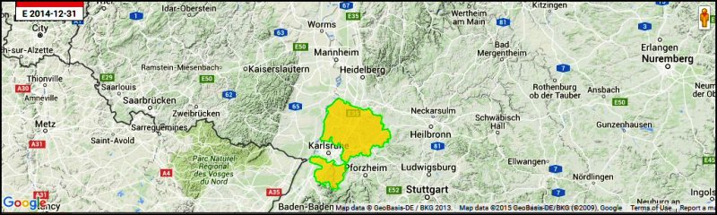[SW Germany Map]